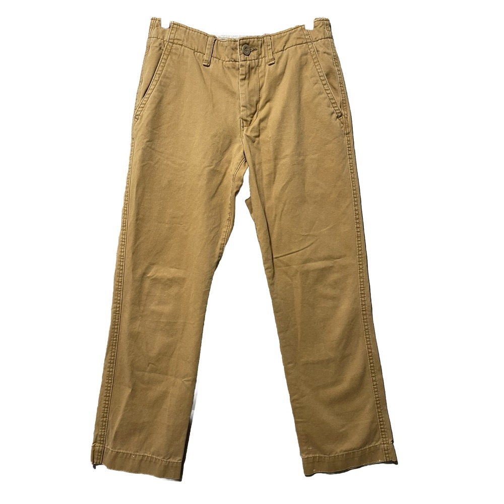 American Eagle Chino Pants Mens Khaki Straight Fit  Measure 29x28 Discolored